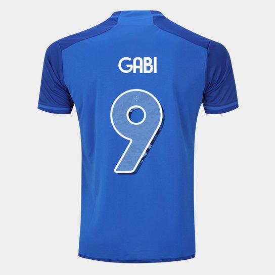 Camisa Cruzeiro I 24/25 - Gabi N° 9 - Torcedor Adidas Masculina