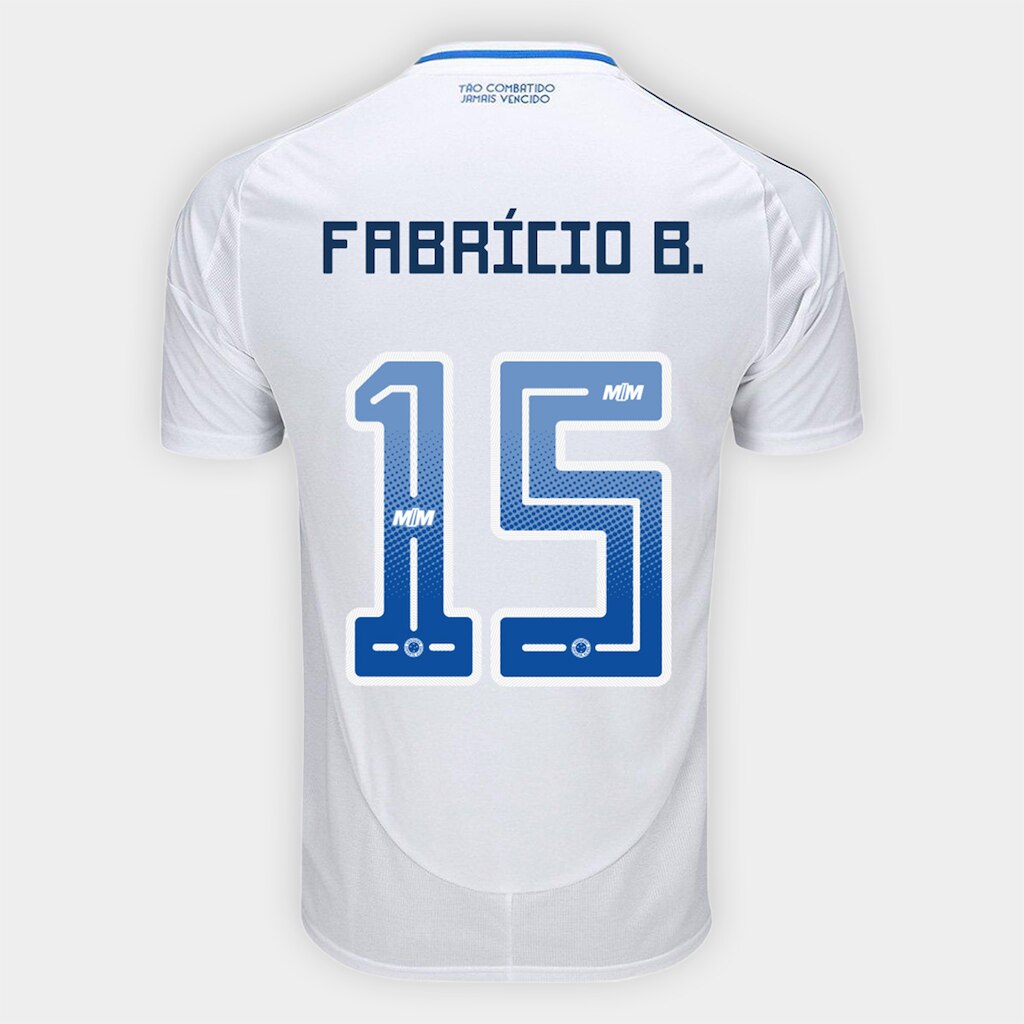Camisa Cruzeiro II 25/26 Fabrício Bruno N. 15 Torcedor Adidas Masculina