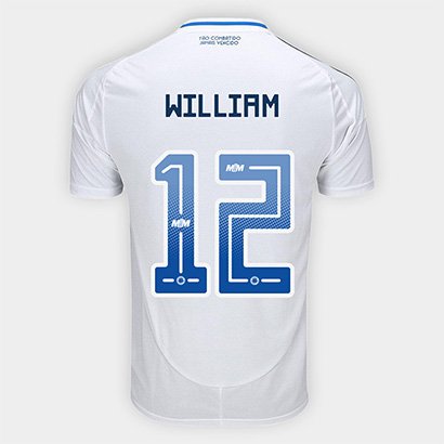 Camisa Cruzeiro II 25/26 -William N. 12 Torcedor Adidas Masculina - Masculino