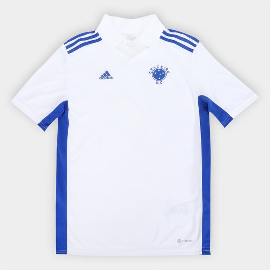 Camisa Cruzeiro Juvenil I 22/23 S/N° Torcedor Adidas - Branco Menor preço em Camisa Cruzeiro Juvenil I 22/23 S/N° Torcedor Adidas - Branco