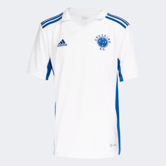 Camisa Cruzeiro Juvenil II 22/23 s/n° Torcedor Adidas - Branco+Azul é ruim? Camisa Cruzeiro Juvenil II 22/23 s/n° Torcedor Adidas - Branco+Azul é boa?