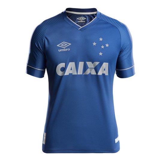 Camisa Cruzeiro Juvenil III 17/18 s/n° - Torcedor Umbro - Marinho+Cinza Menor preço em Camisa Cruzeiro Juvenil III 17/18 s/n° - Torcedor Umbro - Marinho+Cinza