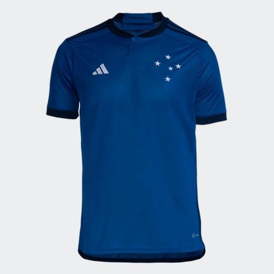 Camisa Cruzeiro Masculina Jogo 1 Adidas 2023 - Azul Menor preço em Camisa Cruzeiro Masculina Jogo 1 Adidas 2023 - Azul