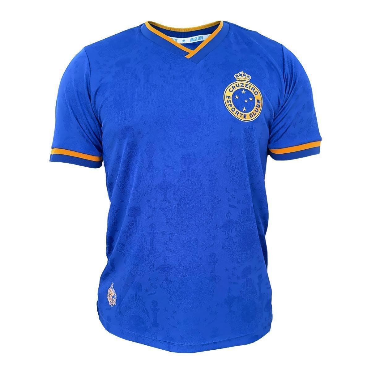 Camisa Cruzeiro Retrô Tríplice Coroa 2003 - Masculino Menor preço em Camisa Cruzeiro Retrô Tríplice Coroa 2003 - Masculino