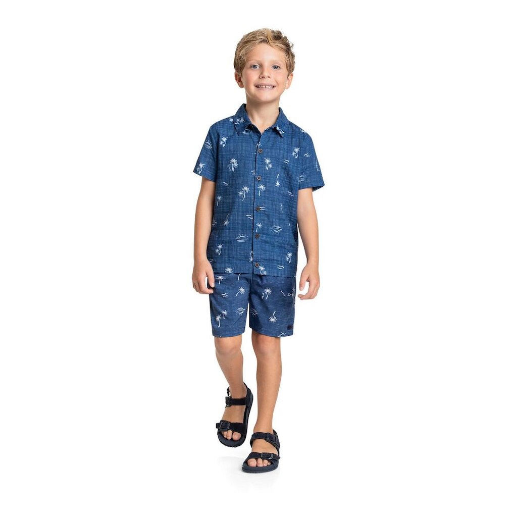 Camisa de Algodão Infantil para Menino Quimby