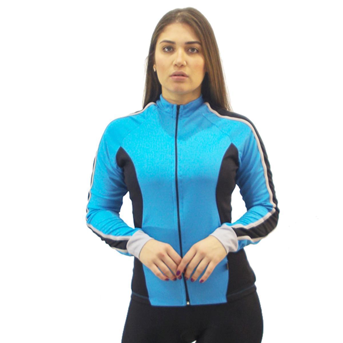 Camisa de Ciclismo Feminina Rosa Manga Longa | Proteção UV, Tecido Leve e Bolso Traseiro