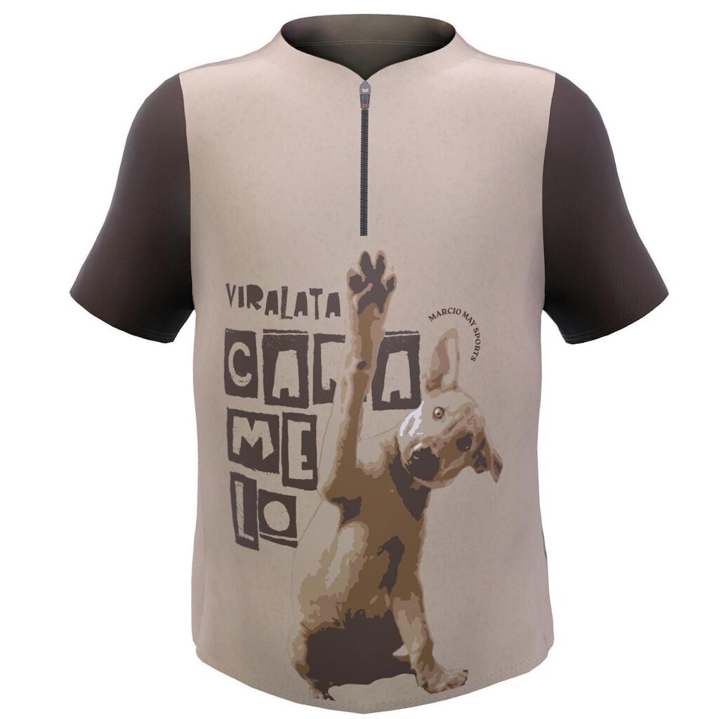 Camisa de Ciclismo Infantil Márcio May Caramelo