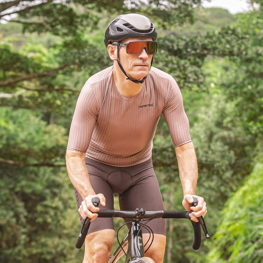 Camisa de Ciclismo Márcio May Aero Marrom