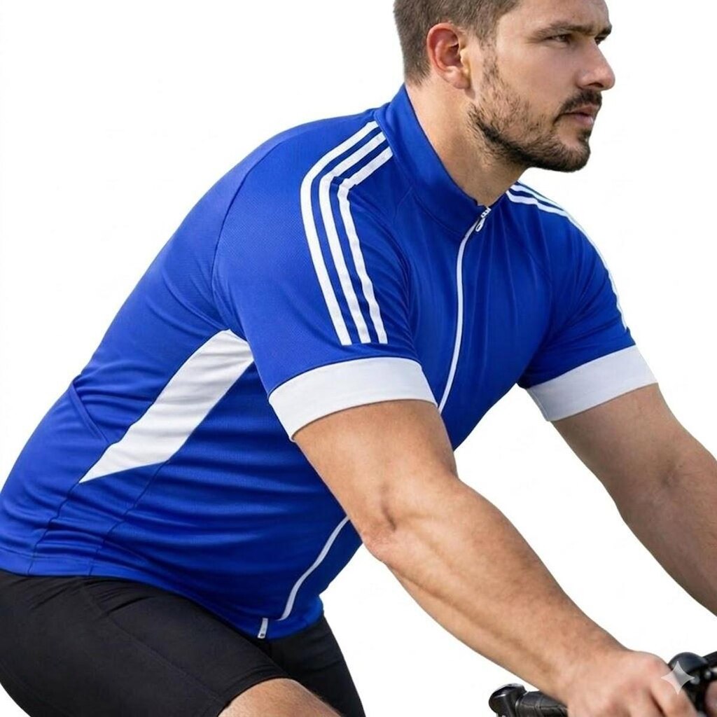 Camisa de Ciclismo Masculina Plus Size com Proteção UV30+