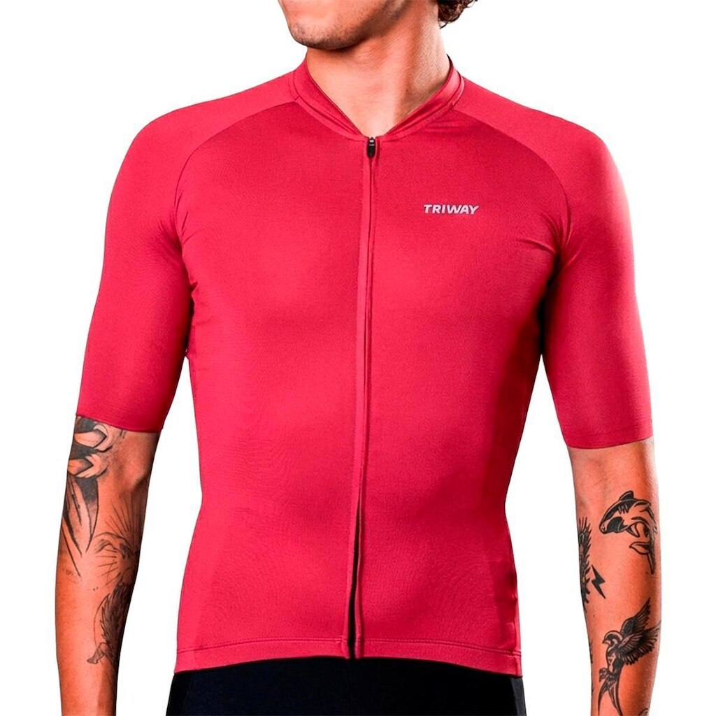Camisa de Ciclismo Triway Sports Endurance Red Light Masc