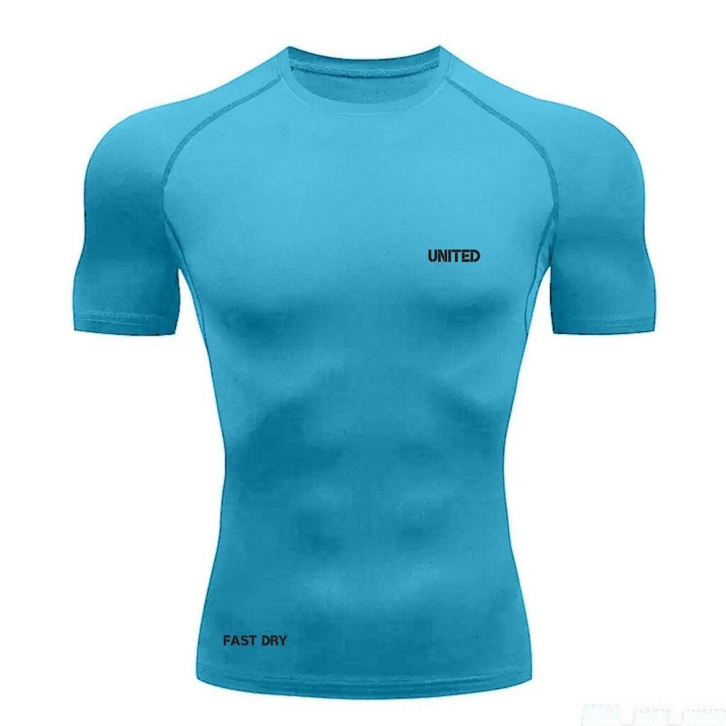 Camisa de compressão térmica Manga Curta United Pro Proteção Solar FPS 50+ Rash Guard