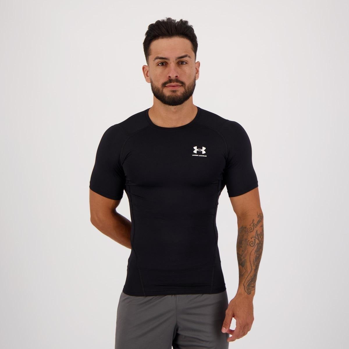 Camisa de Compressão Under Armour HG Preta