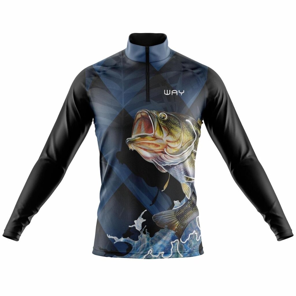 Camisa de esca Manga Longa roteção Uv