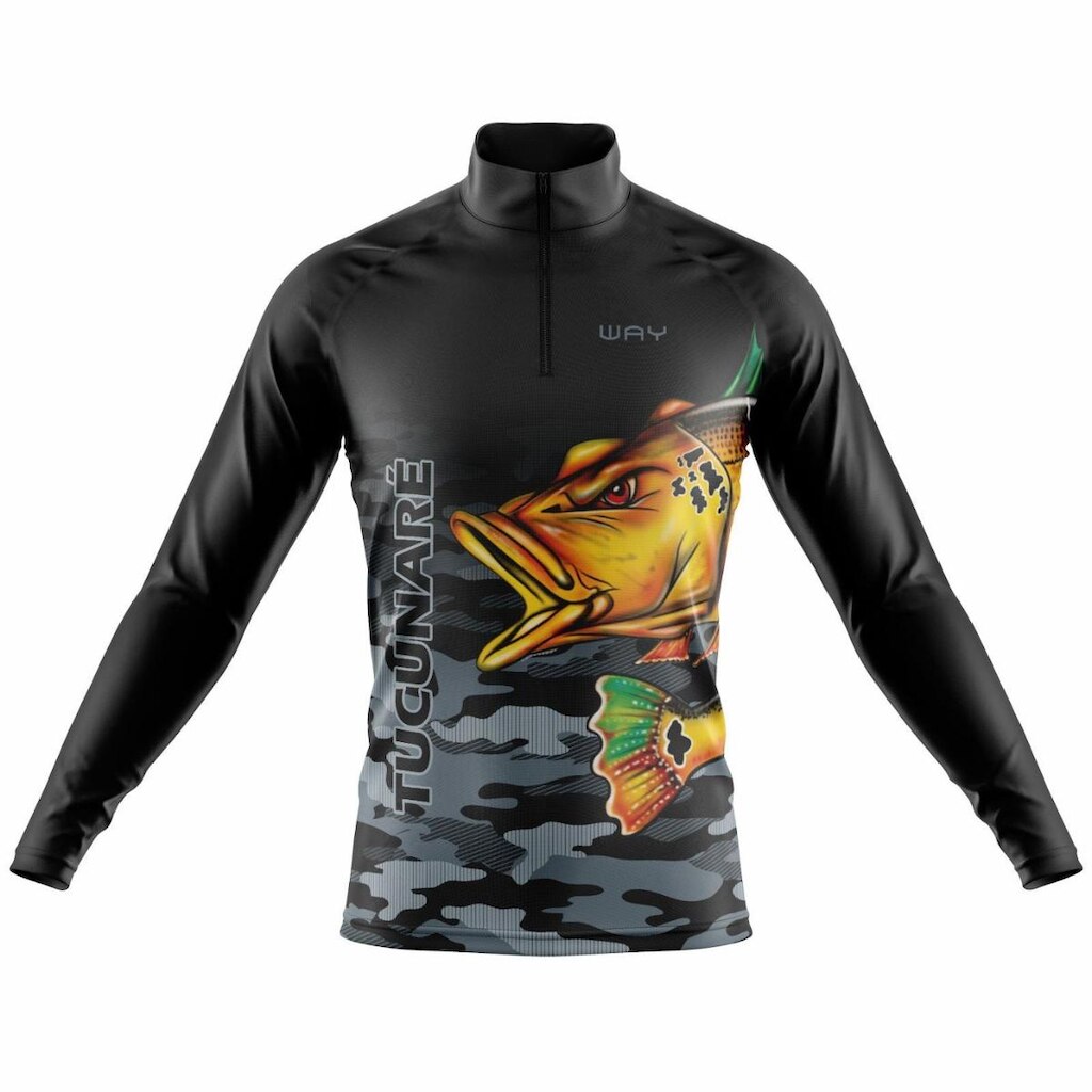 Camisa de esca Manga Longa roteção Uv