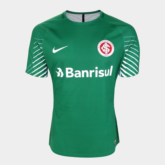 Camisa de Goleiro Internacional 19/20 s/n° Torcedor Nike Masculina - Verde+Branco Menor preço em Camisa de Goleiro Internacional 19/20 s/n° Torcedor Nike Masculina - Verde+Branco
