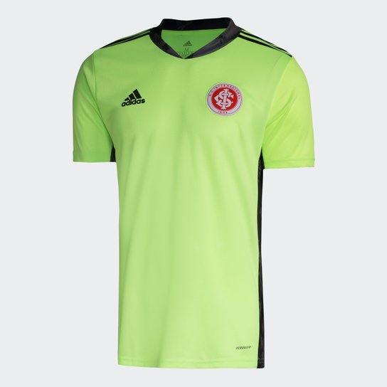 Camisa de Goleiro Internacional I 20/21 s/nº Adidas Masculina - Verde Menor preço em Camisa de Goleiro Internacional I 20/21 s/nº Adidas Masculina - Verde