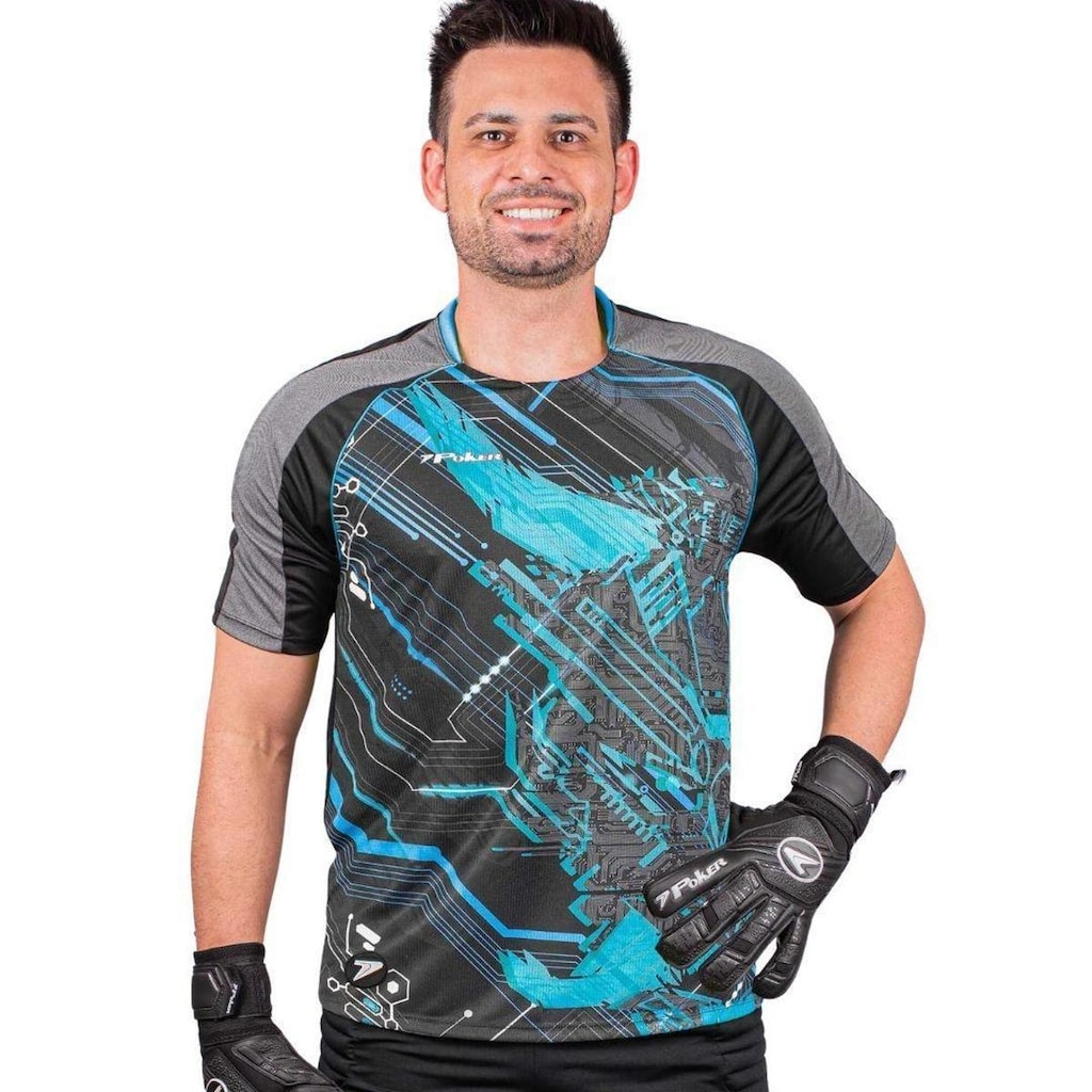 Camisa De Goleiro Manga Curta Sublimada Poker