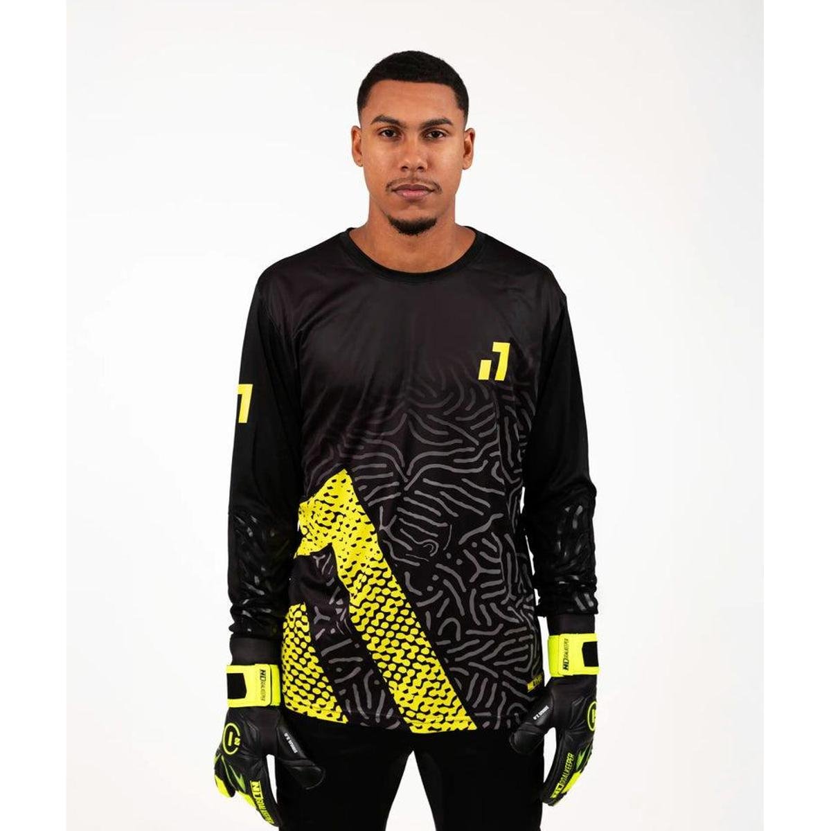 Camisa de Goleiro N1 Manga Longa com Proteções - Amarelo | Netshoes