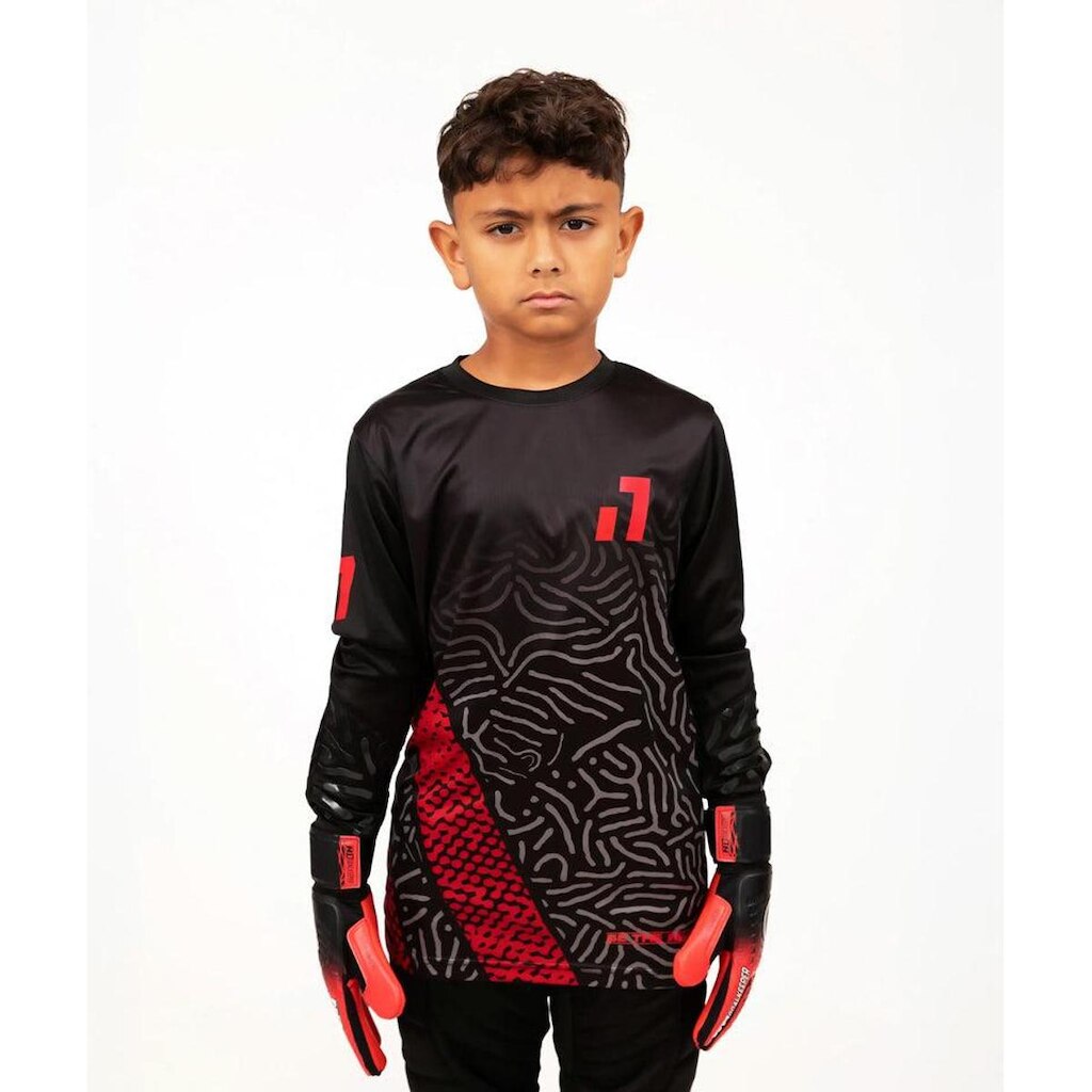 Camisa de Goleiro N1 Manga Longa Infantil com Proteções