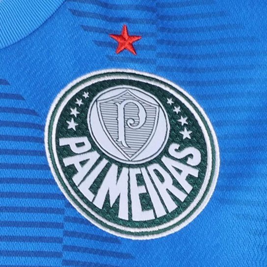 Camisa de Goleiro Palmeiras I 22/23 s/n° Torcedor Puma Feminina - Azul