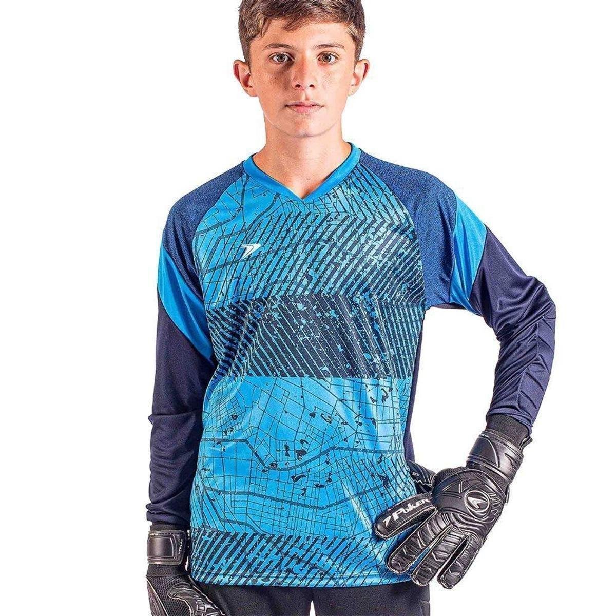 Camisa de Goleiro Poker Bold Infantil Manga Longa Menor preço em Camisa de Goleiro Poker Bold Infantil Manga Longa
