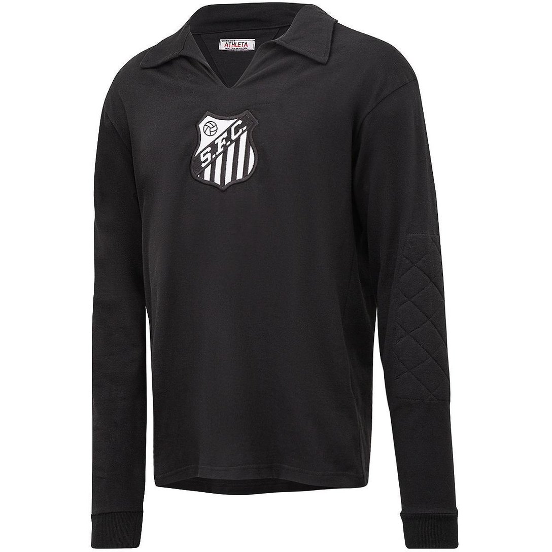 Camisa de Goleiro Retrô Santos Manga Longa 62/63 Masculina Preto Netshoes Camisa de Goleiro Retrô Santos Manga Longa 62/63 Masculina Preto Netshoes