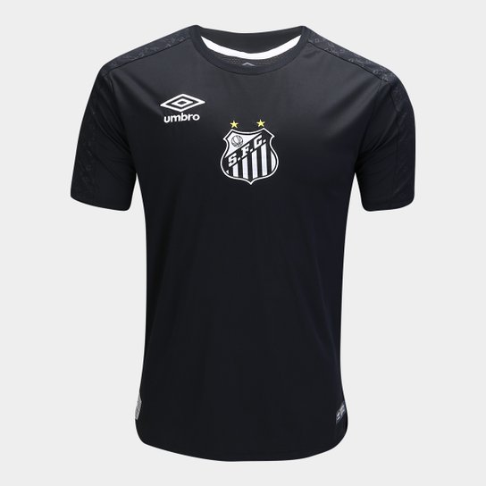 Camisa de Goleiro Santos II 2019 Torcedor Umbro Masculina - Preto Menor preço em Camisa de Goleiro Santos II 2019 Torcedor Umbro Masculina - Preto