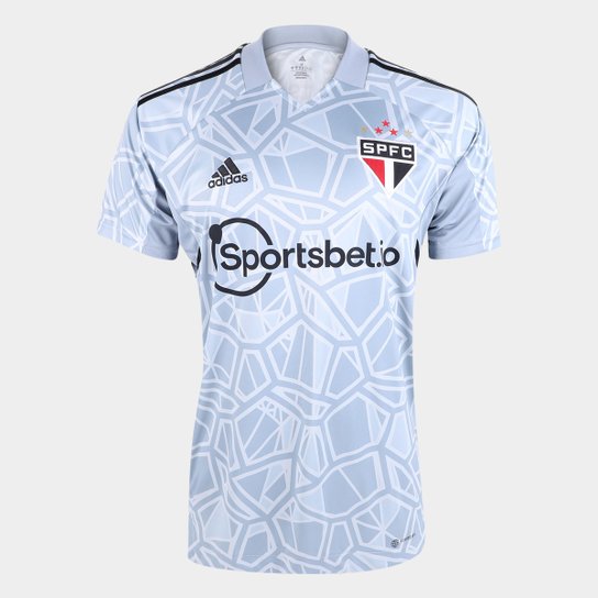 Camisa de Goleiro São Paulo I 22/23 s/n° Torcedor Adidas Masculina - Cinza Menor preço em Camisa de Goleiro São Paulo I 22/23 s/n° Torcedor Adidas Masculina - Cinza