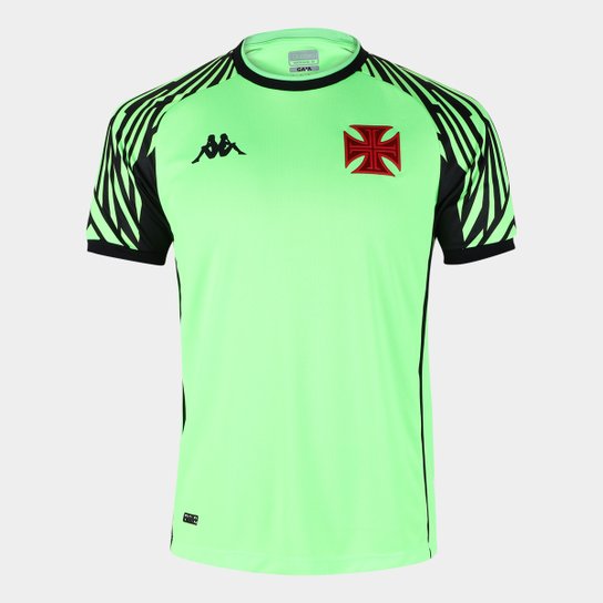 Camisa de Goleiro Vasco II 21/22 s/n° Torcedor Kappa Masculina - Verde Limão Menor preço em Camisa de Goleiro Vasco II 21/22 s/n° Torcedor Kappa Masculina - Verde Limão