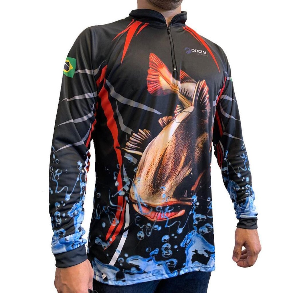 Camisa de Pesca Proteção Solar UV Pirarara - Oficial da Pesca