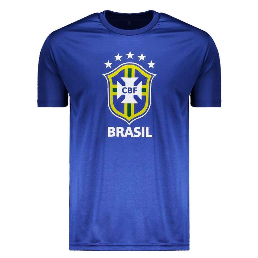 Camisa Do Brasil Azul Casal Camisa do Brasil Logo 2018 Azul - Azul | Netshoes