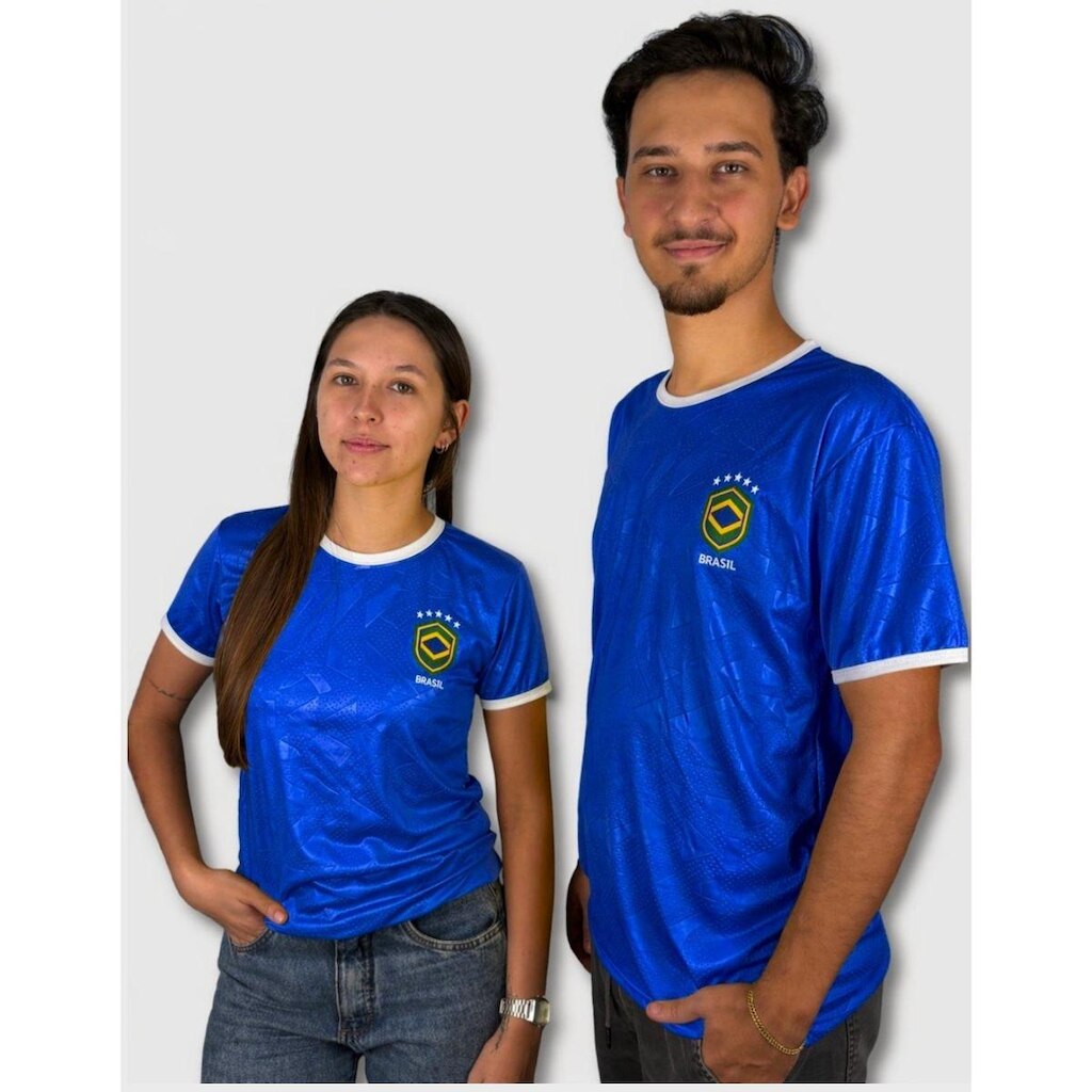 Camisa do Brasil Texturizada Unissex
