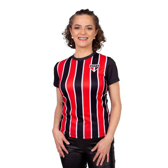 Camisa do SÃO PAULO FC Feminina Original AWAY Oficial Camiseta SPFC Licenciada