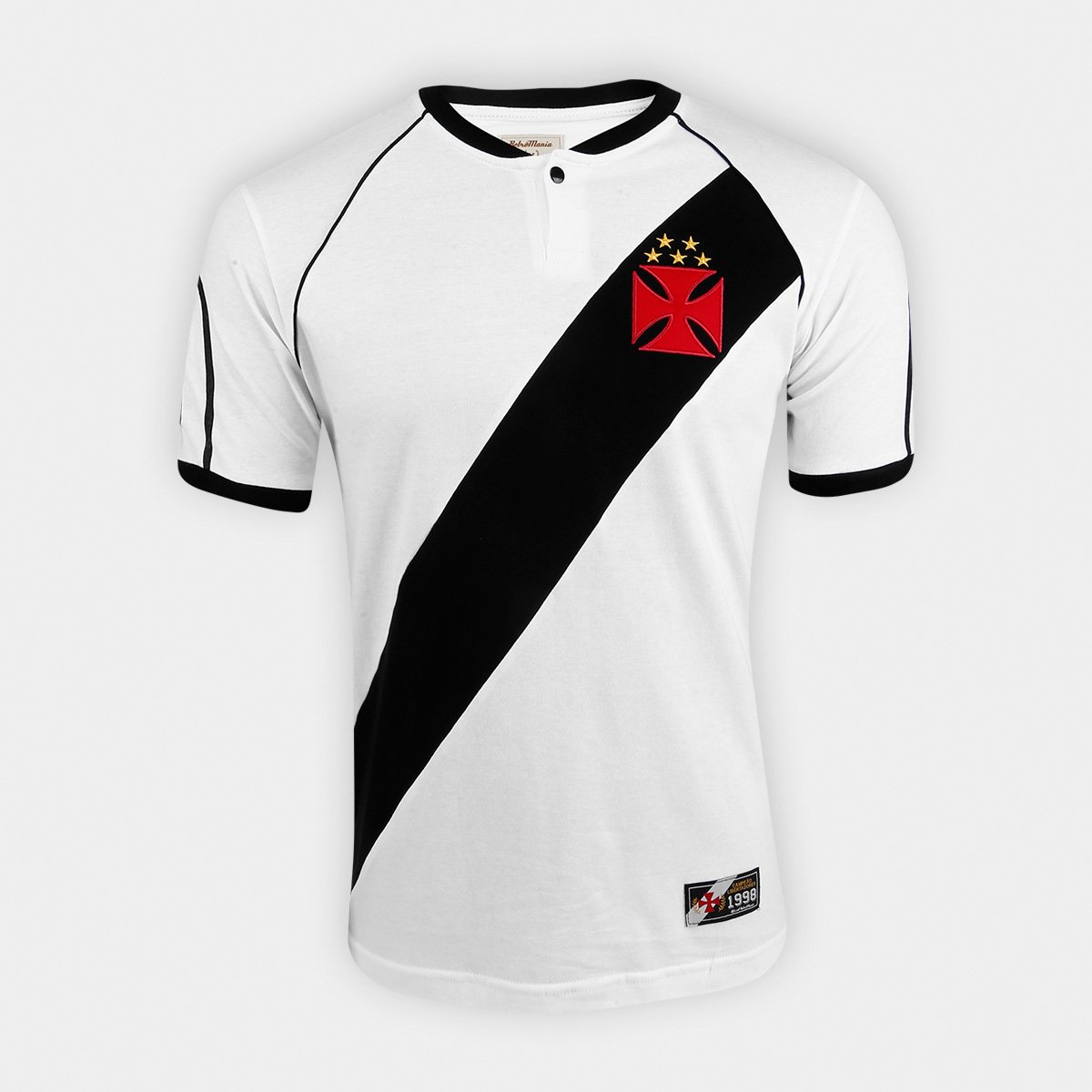 Camisa do Vasco Retrô Mania 1998 Libertadores Masculina Menor preço em Camisa do Vasco Retrô Mania 1998 Libertadores Masculina