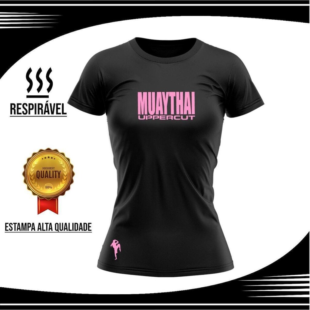 Camisa Dry Muay Thai horiz War Mc Rs - Uv50+ Feminina