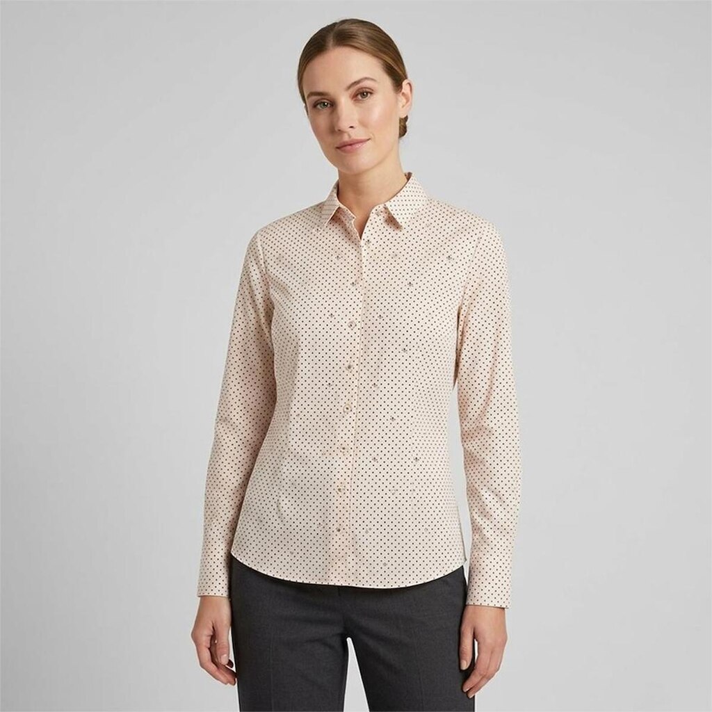 Camisa Dudalina Slim Est Poa Feminino