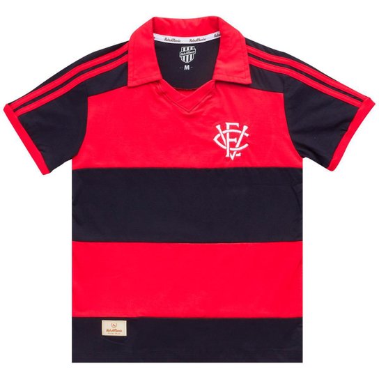 Camisa EC Vitória Retrô 1990 Juvenil Infantil Unissex - Preto Menor preço em Camisa EC Vitória Retrô 1990 Juvenil Infantil Unissex - Preto