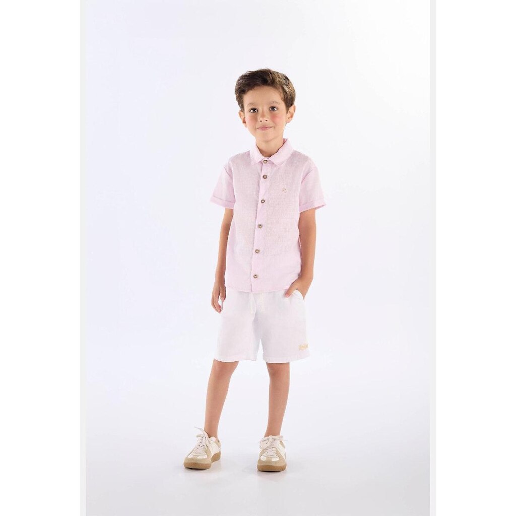 Camisa em Algodão Voil para Menino Up Baby