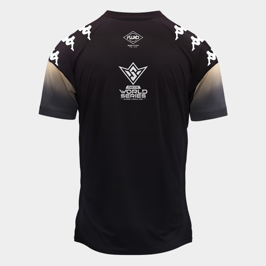 Camisa Especial Mundial Fluxo Masculina Preto+Dourado Netshoes