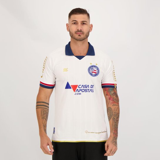 Camisa Esquadrão Bahia I 2022 - Branco Menor preço em Camisa Esquadrão Bahia I 2022 - Branco
