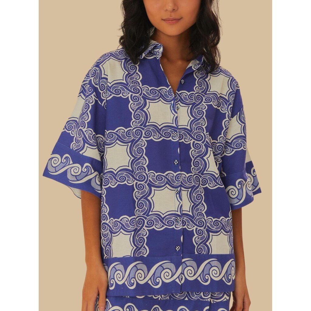 Camisa Estampada Jogo Do Mar Farm