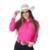 CAMISA FEM. ML. - GALLOP- TX.RODEIO - CAF080 - PINK - Preto
