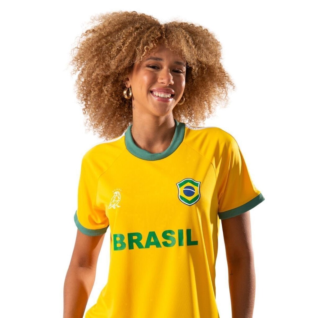 Camisa Feminina Brasil Braziline Cheiro