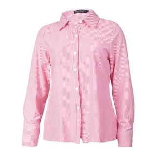 Camisa Feminina Karam&Co Listras Vermelho/Branco