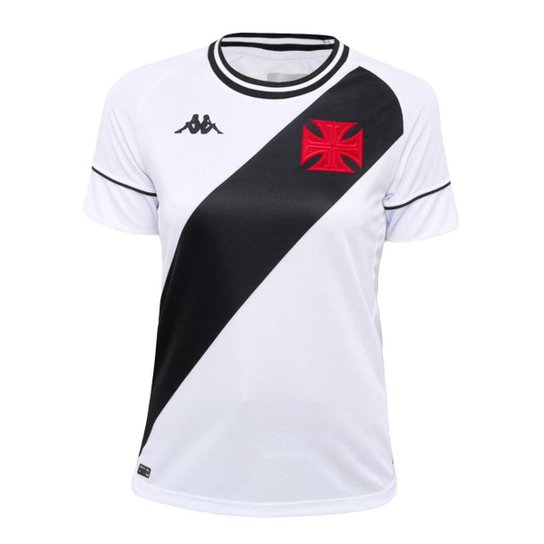 Camisa Feminina Vasco 2021 Away Branca Kappa Oficial S/N - Branco Menor preço em Camisa Feminina Vasco 2021 Away Branca Kappa Oficial S/N - Branco