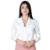 Camisa Feminina Viscolinho Manga Longa - Branco