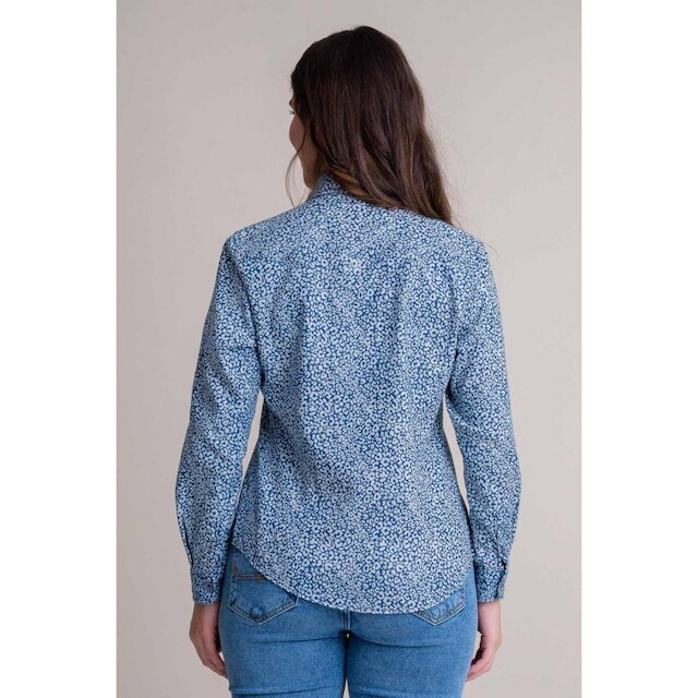 CAMISA FEMININA WESTERN TEXAS FARM - PATTERNED - CAF159 - JEANS