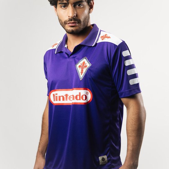 Camisa Fiorentina Retrô 1998 Batistuta Masculina - Roxo é ruim? Camisa Fiorentina Retrô 1998 Batistuta Masculina - Roxo é boa?