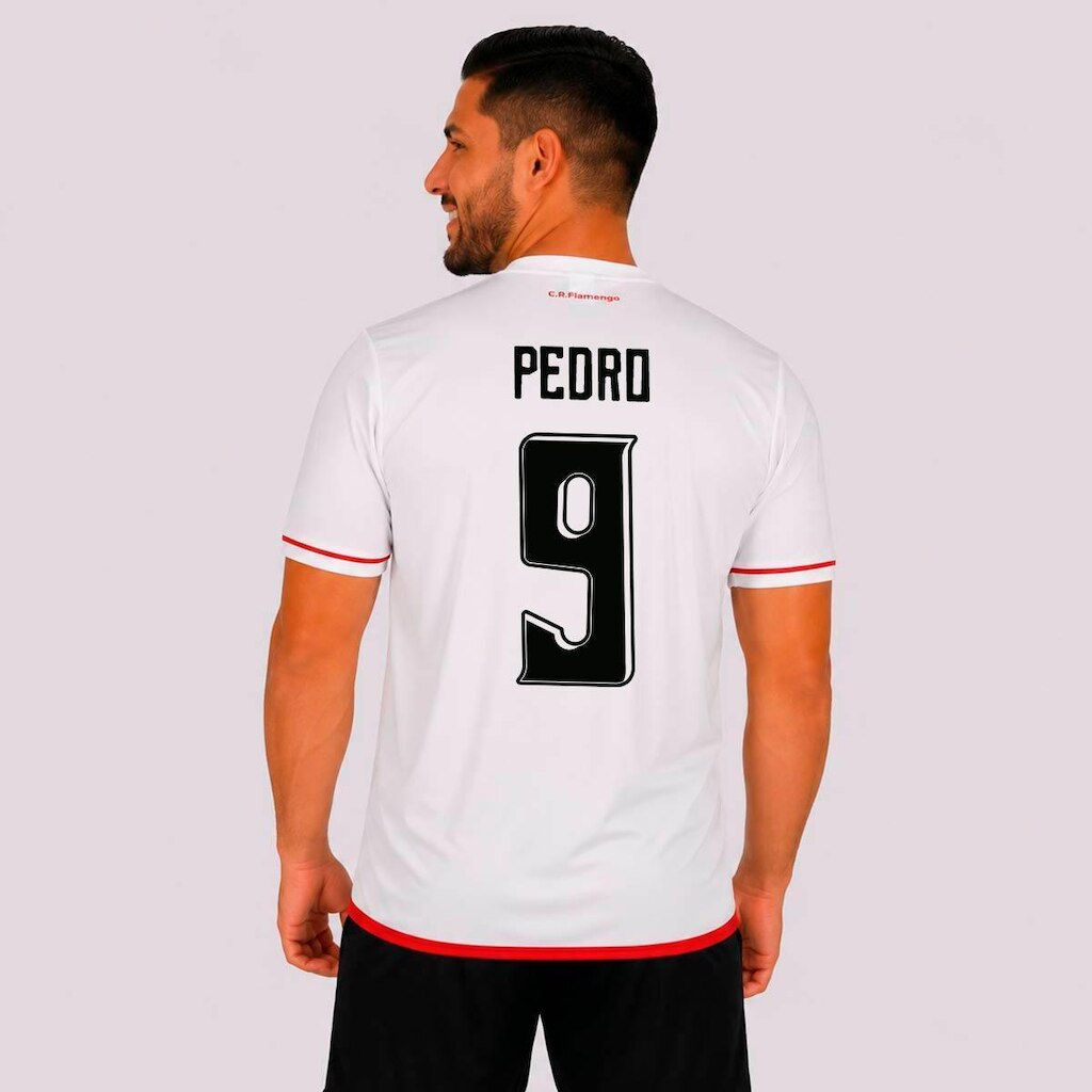 Camisa Flamengo Approval Branca 9 Pedro