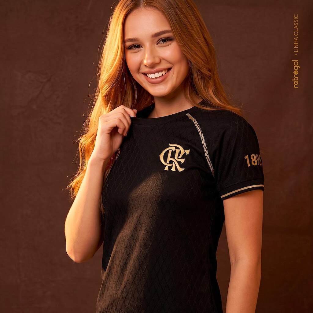 Camisa Flamengo Black Gold 1895 Feminina